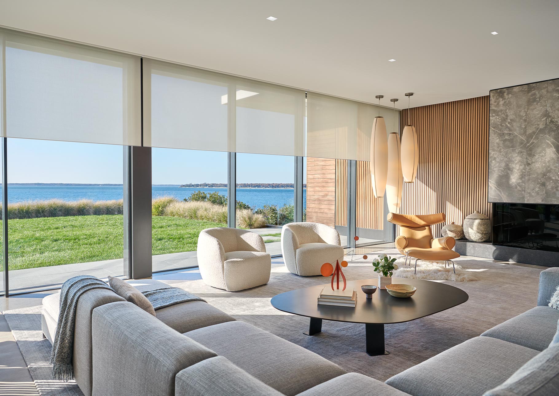 Automated Shades, Controls and Lighting for Upscale Interiors